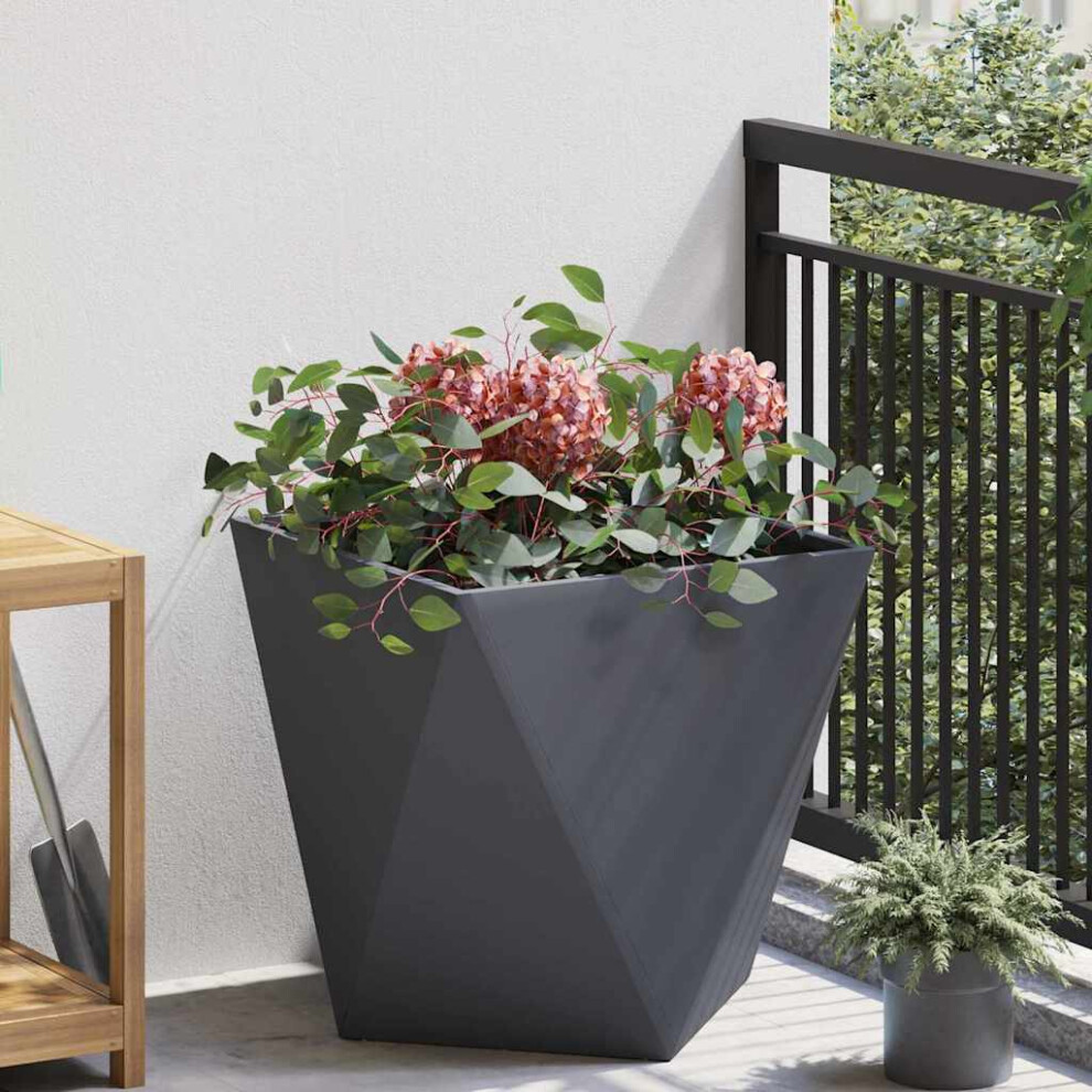 Vidaxl Planter 50 X 50 X 50 Cm Steel Anthracite