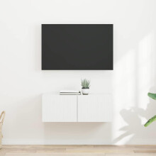 vidaXL TV Wall Cabinet 2 pcs White 39 x 31 x 29.5 cm Engineered Wood