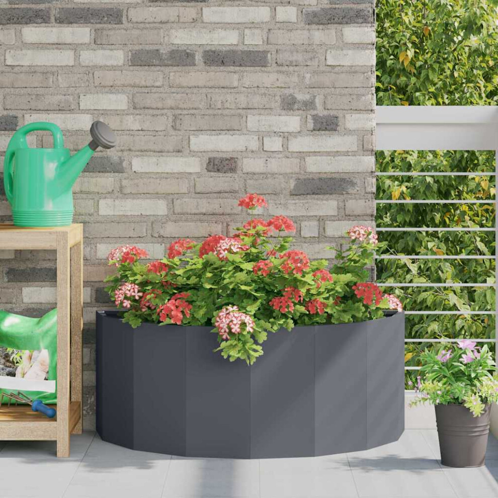 Vidaxl Planter 90 X 45 X 35 Cm Steel Anthracite