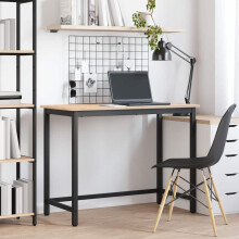 vidaXL Table Natural 100 x 50 x 77 cm Engineered Wood and Steel