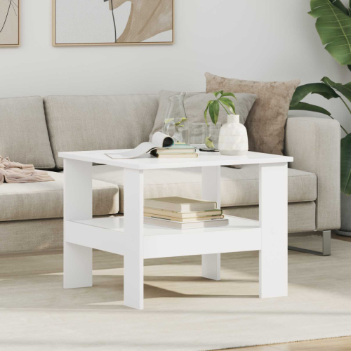 VidaXL vidaXL Coffee Table White 57 x 55 x 45 cm Engineered Wood