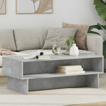 vidaXL Coffee Table Concrete Grey 100 x 46 x 35 cm Engineered Wood