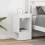VidaXL vidaXL End Table 2 pcs White 30 x 30 x 56 cm Engineered Wood 1