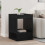VidaXL vidaXL End Table Black Oak 40 x 40 x 56 cm Engineered Wood 1