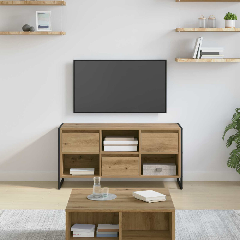 Vidaxl Tv Cabinet Artisian Oak 100 X 36 X 49.5 Cm Engineered Wood