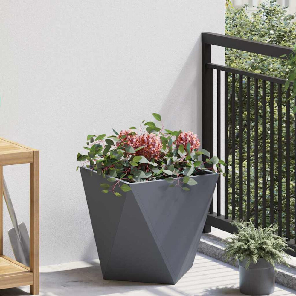 Vidaxl Planter 40 X 40 X 40 Cm Steel Anthracite