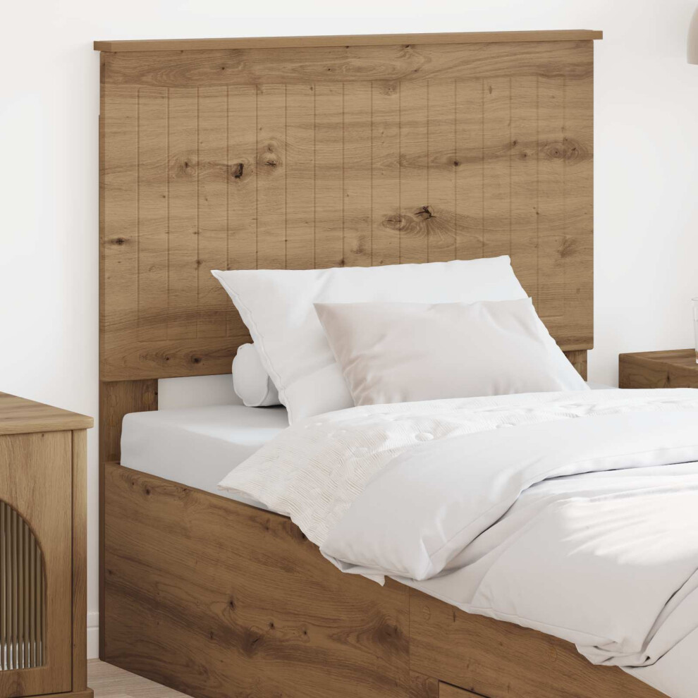 Vidaxl Headboard With Headboard Artisan Oak 90 Cm Engineered Wood