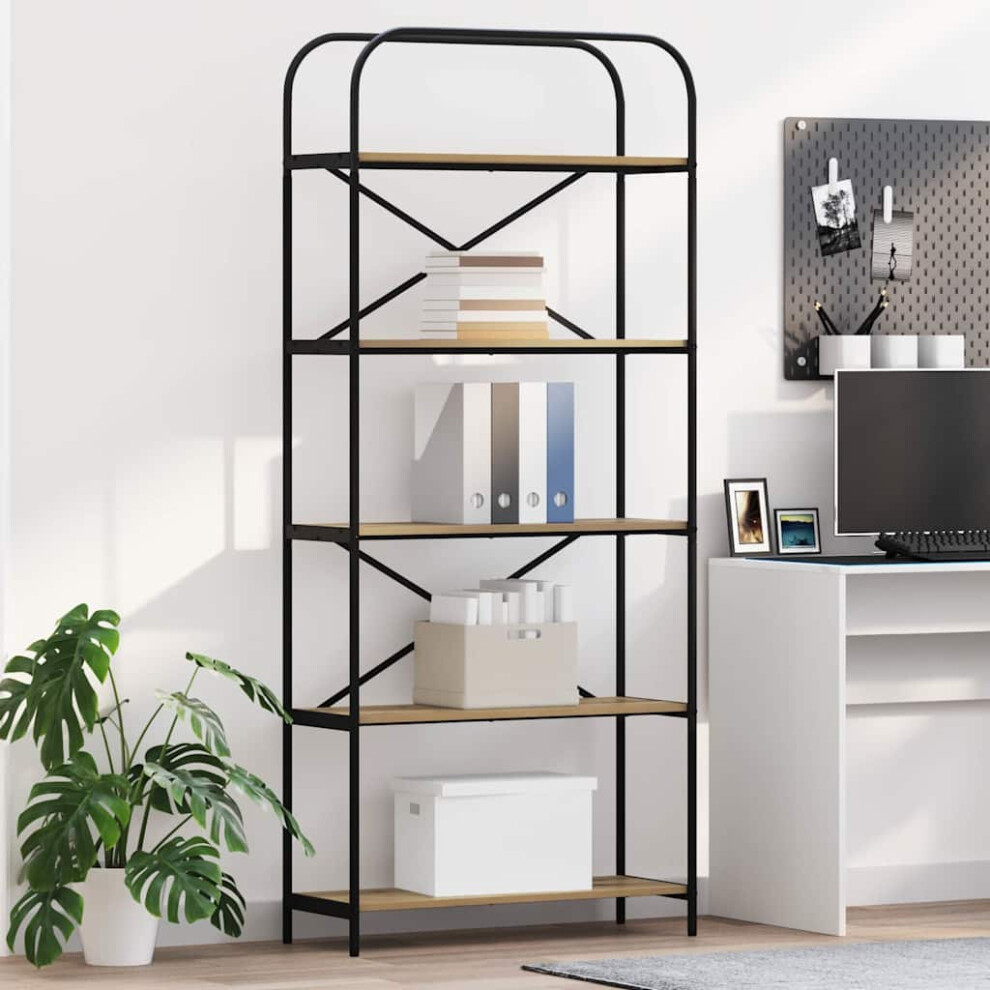 Vidaxl Bookshelf Artisan Oak 80 X 30 X 183 Cm Engineered Wood