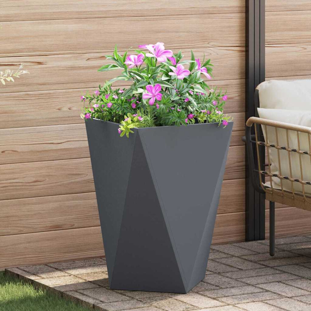 Vidaxl Planter 50 X 50 X 75 Cm Steel Anthracite
