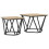 VidaXL vidaXL Side Table Set 2 pcs Sonoma Oak Engineered Wood and Steel 2