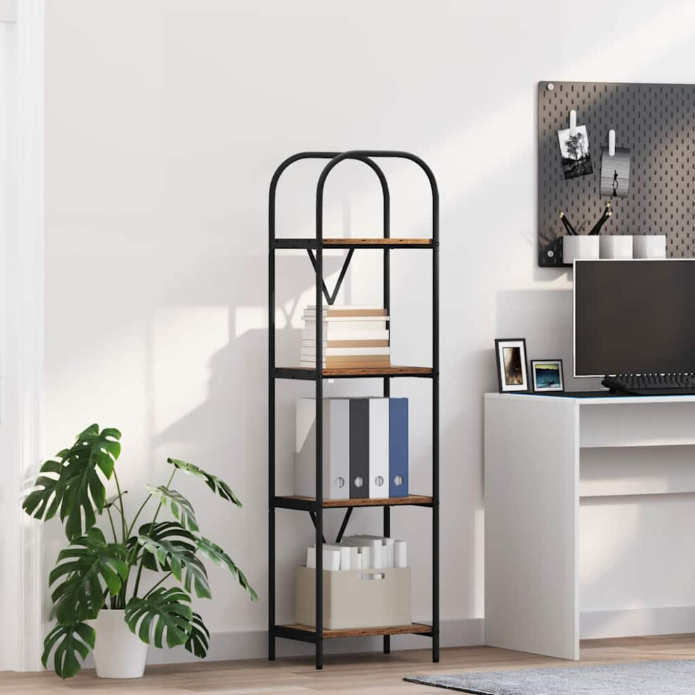 Vidaxl Bookshelf Old Wood 40 X 30 X 146 Cm Engineered Wood