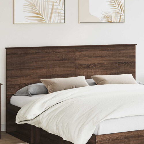 VidaXL vidaXL Headboard with Headboard Brown Oak 180 cm Engineered wood