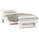 VidaXL vidaXL Bed Frame with Headboard White 90 x 190 cm Solid Pine Wood 2