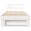 VidaXL vidaXL Bed Frame with Headboard White 90 x 190 cm Solid Pine Wood 5