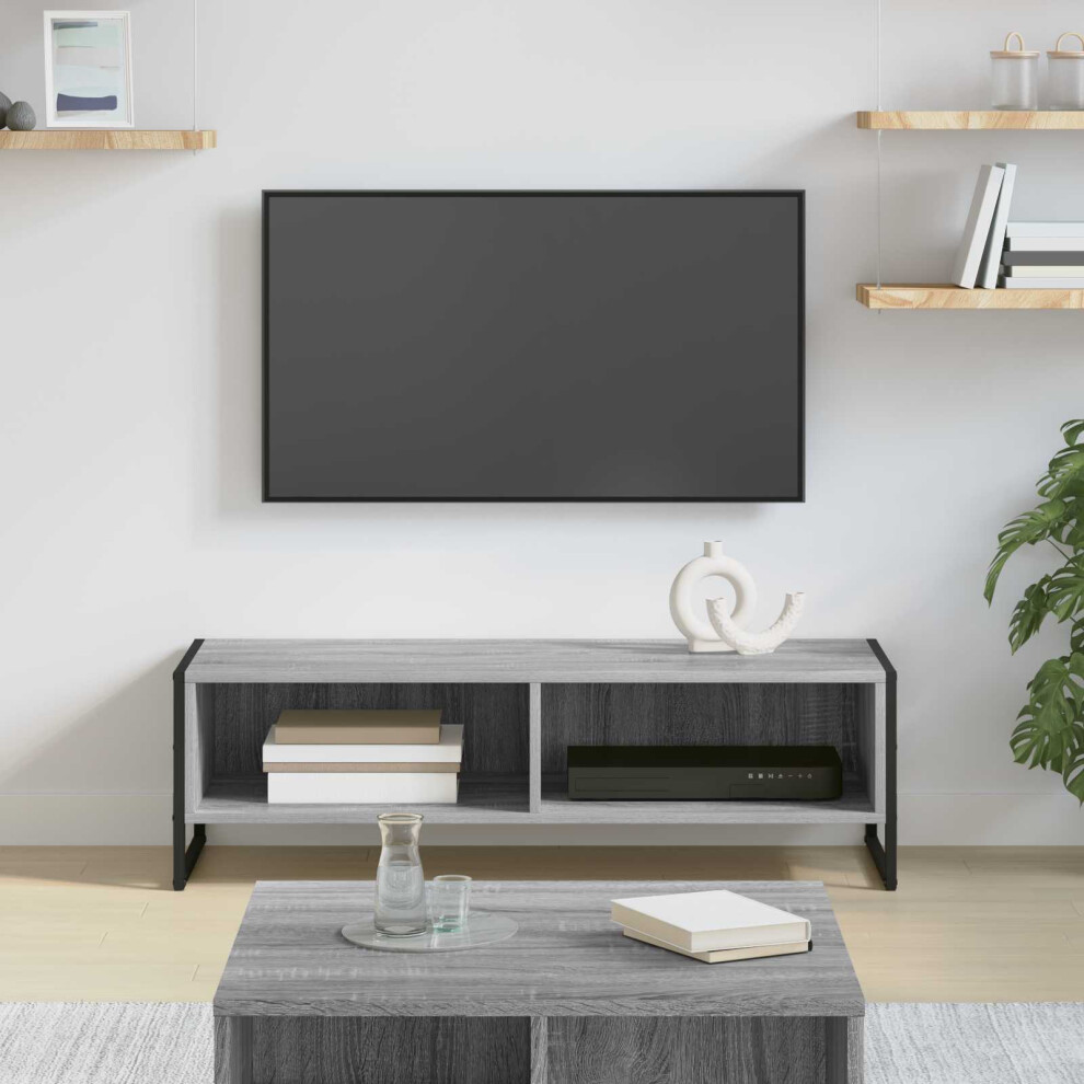 Vidaxl Tv Cabinet Sonoma 100 X 36.5 X 30.5 Cm Engineered Wood Grey