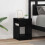 VidaXL vidaXL End Table 2 pcs Black Oak 30.5 x 30 x 45 cm Engineered Wood 1