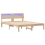 VidaXL vidaXL Bed Frame with Headboard Brown 120 x 190 cm Solid Pine Wood 2