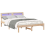 VidaXL vidaXL Bed Frame with Headboard Brown 120 x 190 cm Solid Pine Wood 3