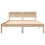 VidaXL vidaXL Bed Frame with Headboard Brown 120 x 190 cm Solid Pine Wood 5