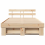 VidaXL vidaXL Bed Frame with Headboard Brown 120 x 190 cm Solid Pine Wood 5