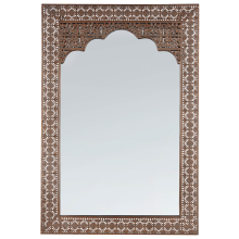 Wall Mirror PALI 60 cm 90 cm Metal Copper
