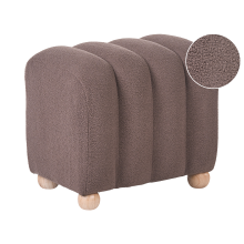 Pouffe IDYLLWILD Boucle Brown