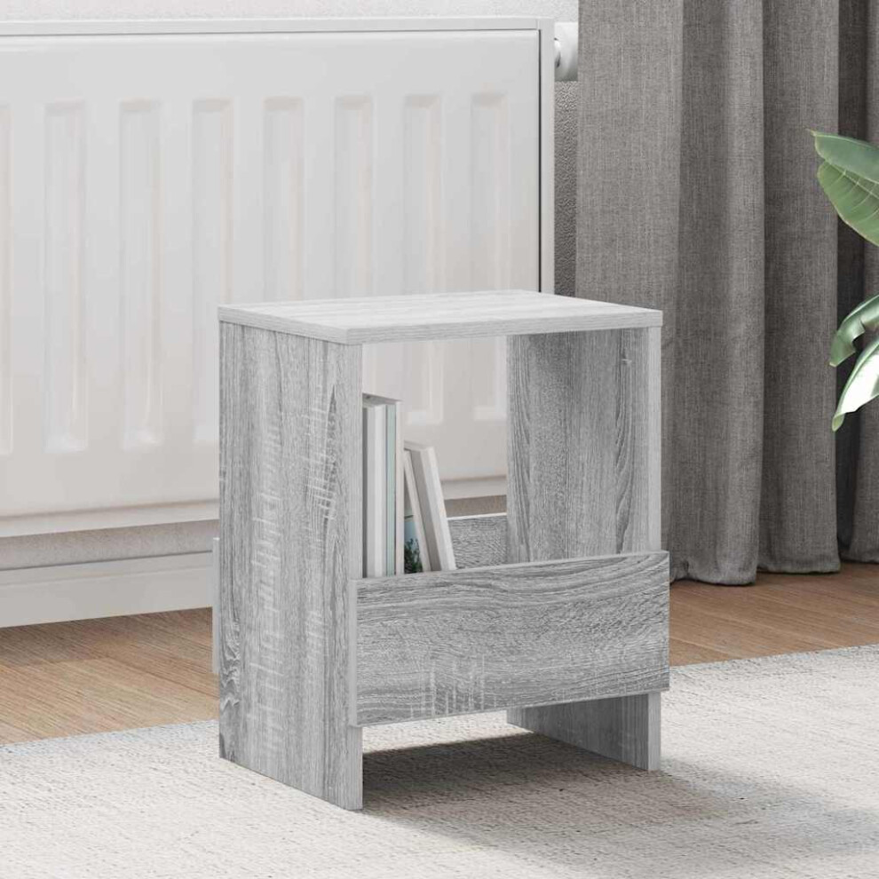 Vidaxl Magazine Rack 2 Pcs Grey Sonoma 35 X 30 X 45 Cm