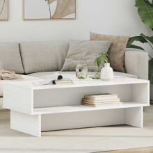 vidaXL Coffee Table White 100 x 46 x 35 cm Engineered Wood