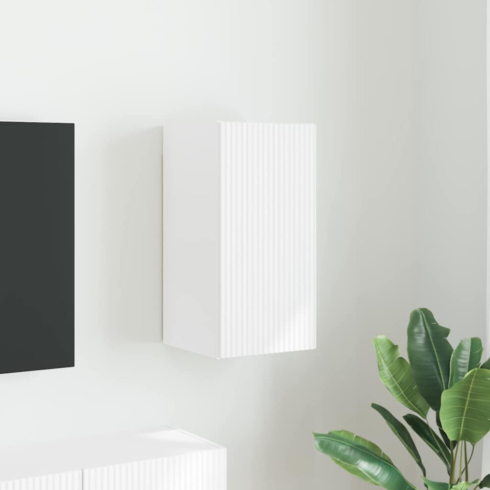 Vidaxl Tv Wall Cabinet White 30 X 31 X 60 Cm Engineered Wood