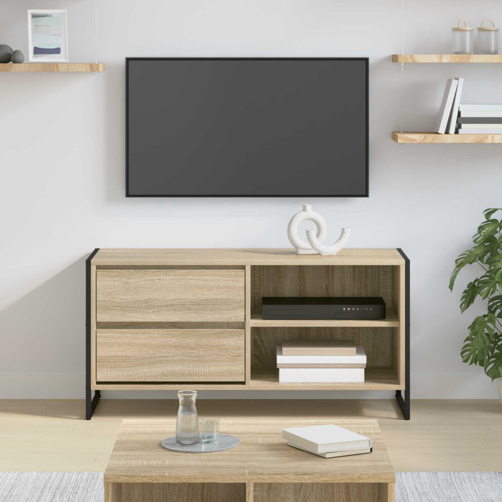 Vidaxl Tv Cabinet Sonoma 100 X 36 X 49.5 Cm Engineered Wood