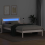 VidaXL vidaXL Bed Frame with Headboard White 90 x 190 cm Solid Pine Wood 4