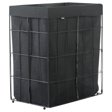 Laundry Basket CULPINA Metal Black 100 L