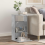 VidaXL vidaXL Side Table Concrete Grey 40 x 35 x 60.5 cm Engineered Wood 1