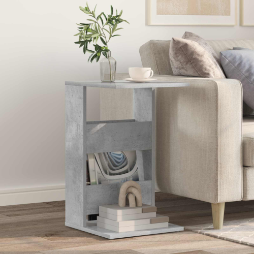 VidaXL vidaXL Side Table Concrete Grey 40 x 35 x 60.5 cm Engineered Wood