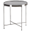 Beliani Side Table LUCEA Tempered Glass Silver 1