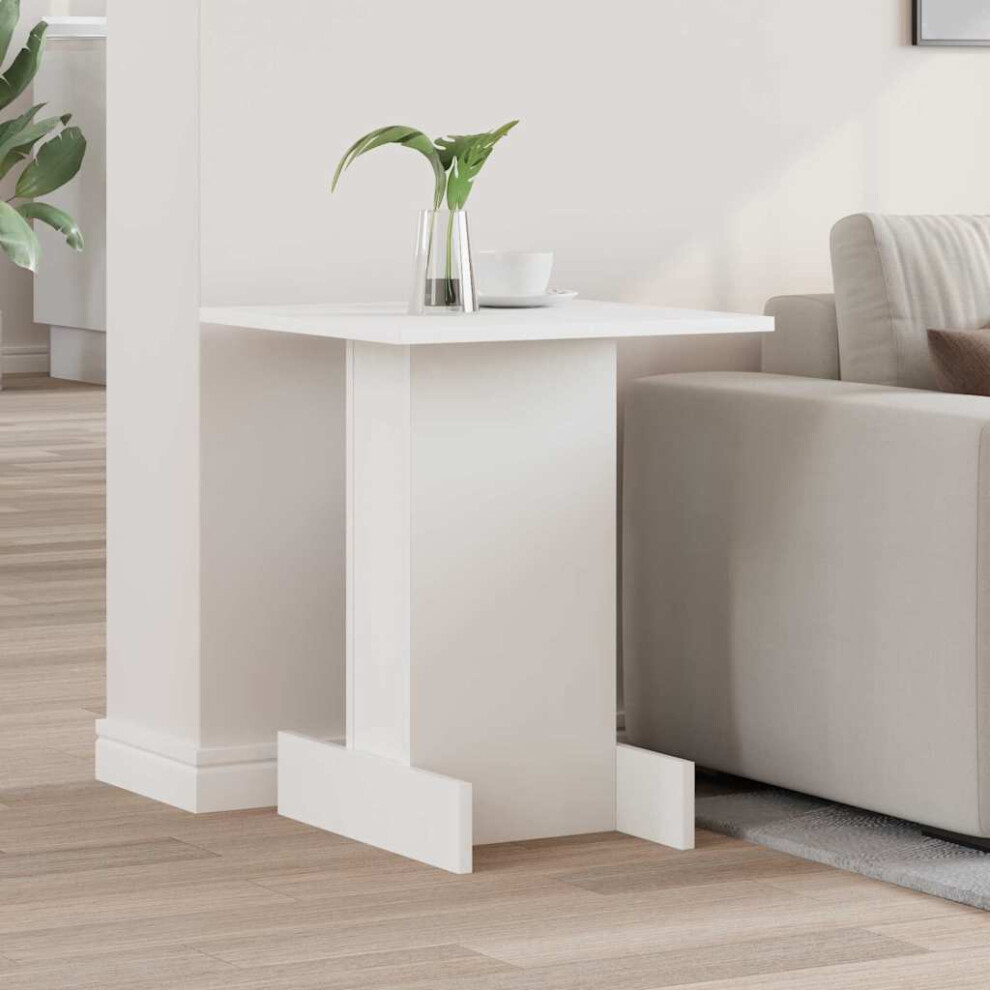 Vidaxl End Table 44.5 X 45 X 55 Cm Engineered Wood White