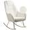 Beliani Rocking Chair GULSELE Boucle Off-White 1
