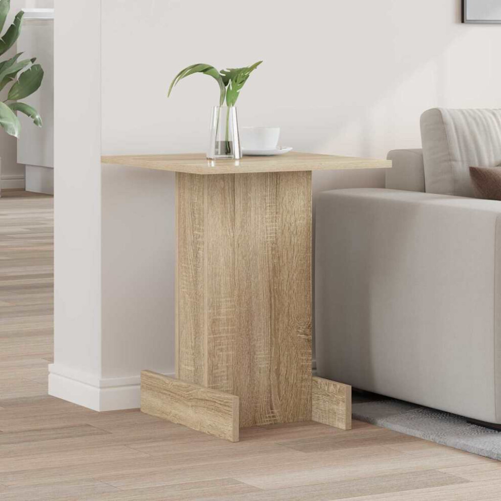 Vidaxl End Table Sonoma Oak 44.5 X 45 X 55 Cm Engineered Wood