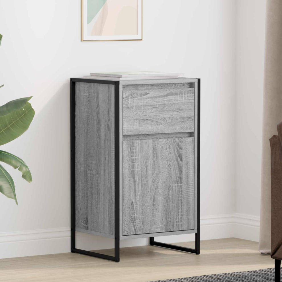 Vidaxl Sideboard Sonoma 43 X 36 X 75.5 Cm Engineered Wood Grey