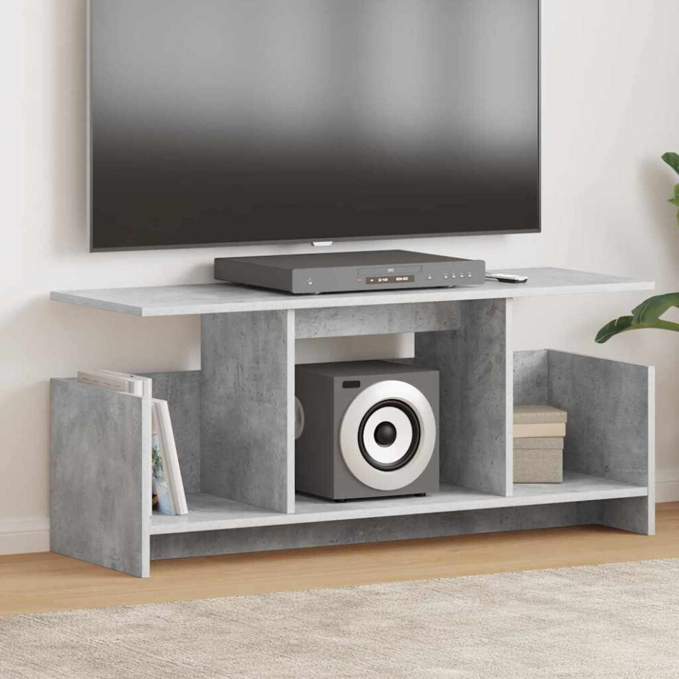 Vidaxl Tv Stand Concrete Grey 102 X 35 X 45 Cm Engineered Wood