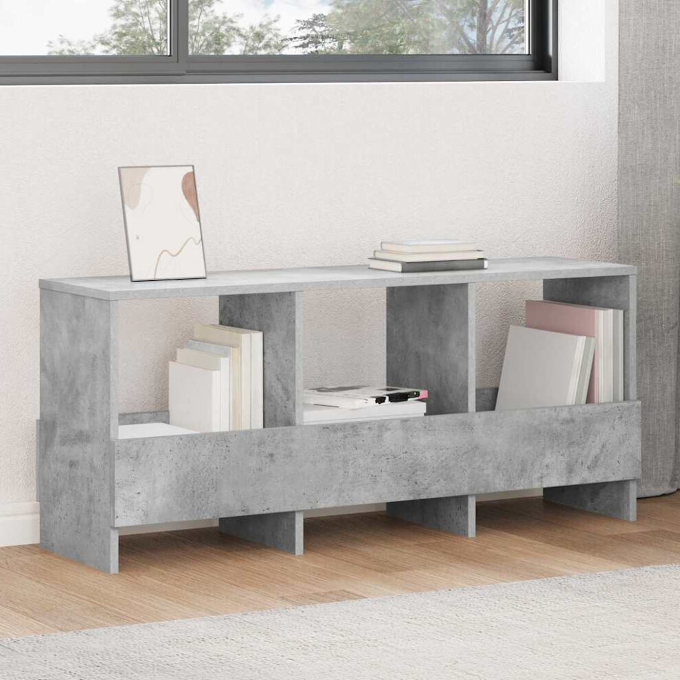 Vidaxl Magazine Rack Concrete 102 X 30 X 45 Cm Grey
