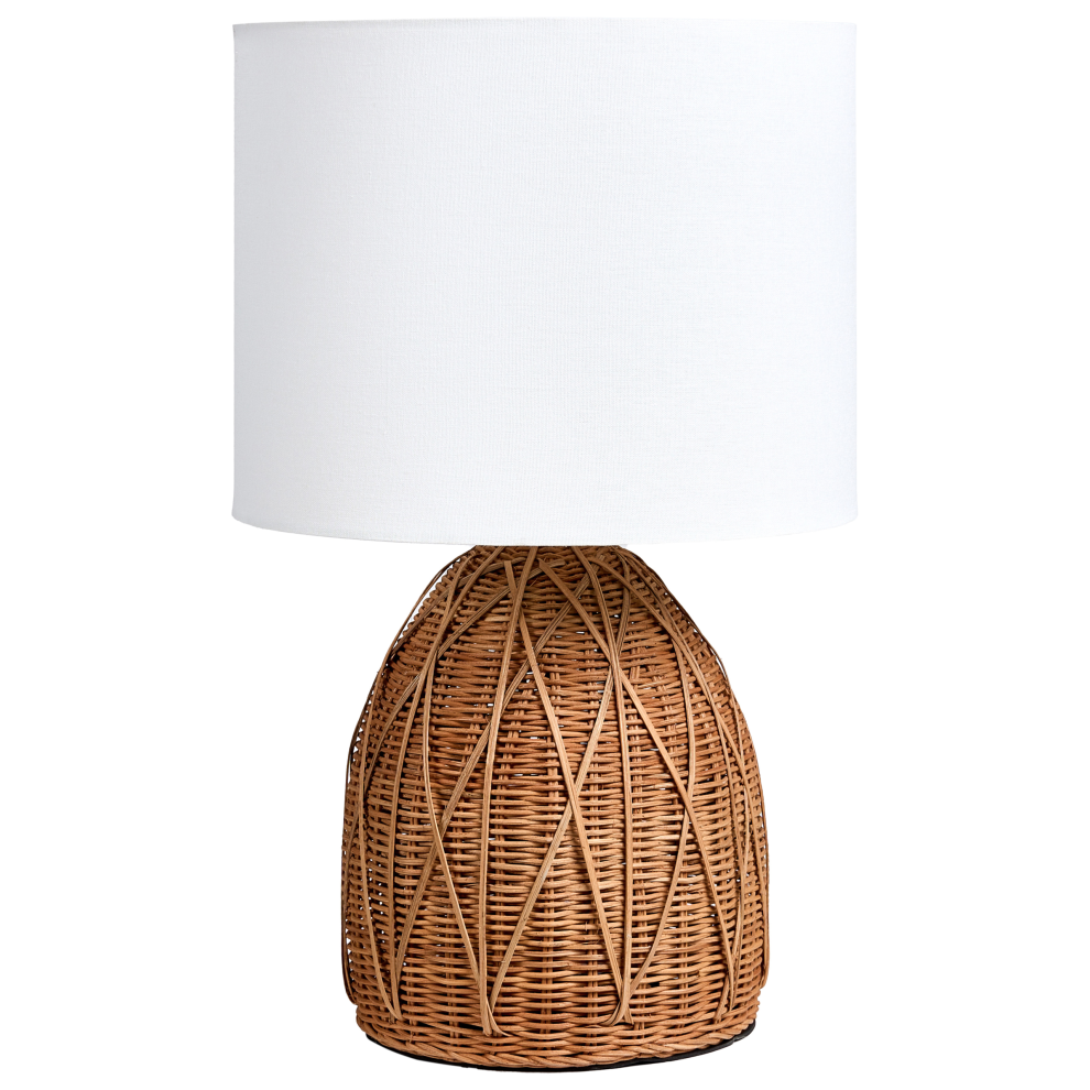 Beliani Table Lamp Nilwala Rattan Natural