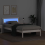 VidaXL vidaXL Bed Frame with Headboard White 90 x 190 cm Solid Pine Wood 4
