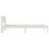 VidaXL vidaXL Bed Frame with Headboard White 90 x 190 cm Solid Pine Wood 5