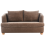 Beliani Sofa 2 Seater RATTVIK Chenille Brown 1