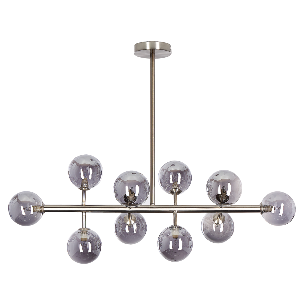 Beliani Pendant Lamp Ramis Metal Silver