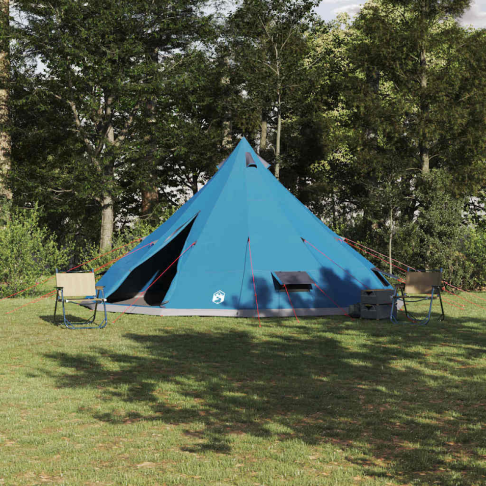 Vidaxl Tipi Tent With Roof 560 X 560 X 300 Cm Taffeta Blue