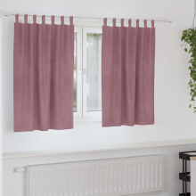 vidaXL Verdunkelungsvorhänge 2 stk. Dunkelrosa 140 x 140 cm Samt