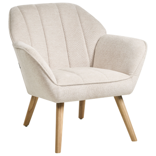 Beliani Armchair TORUD Fabric Light Beige