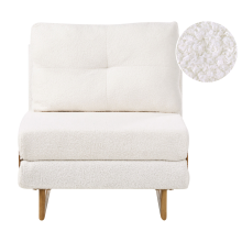 Single Sofa Bed JERSLEV Boucle Off-White